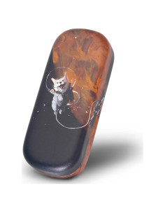 Estuche de Gafas Duro iGeyzoe Cuero PU Space Corgi 22.7x12.4cm