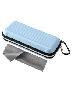 Estuche de Gafas Vemiss Semi EVA Duro Portátil Azul Claro