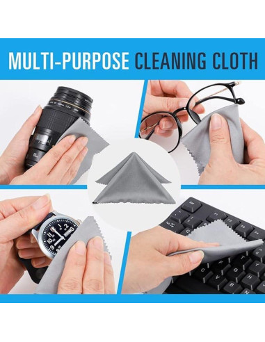 3 Fundas de Gafas de Sol Portátiles con Paño de Limpieza