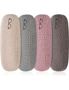 Hedume 12 Fundas Duras para Gafas Unisex - 4 Colores 2
