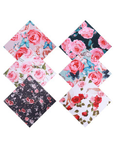 Paños de Limpieza de Gafas Ptwola 6 Pcs Suede Coloridos