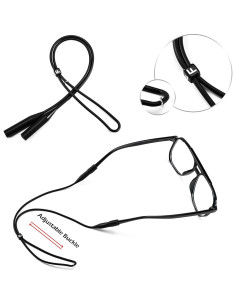 Correa de Silicona Elástica Feisedy para Gafas - 2 Paquetes 2