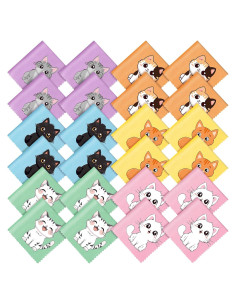 Paquete de 24 Paños de Microfibra Breling para Gafas 15x15cm