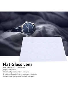 21 Lentes de Cristal para Reloj Ejoyous, Diámetro 35-45 mm 2