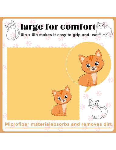 Paquete de 24 Paños de Microfibra Breling para Gafas 15x15cm