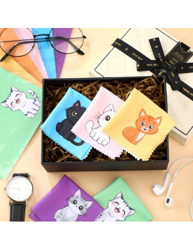 Paquete de 24 Paños de Microfibra Breling para Gafas 15x15cm