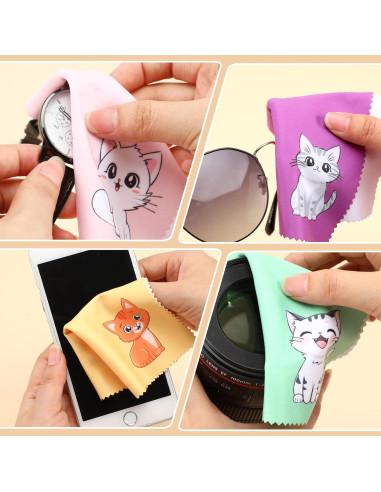 Paquete de 24 Paños de Microfibra Breling para Gafas 15x15cm