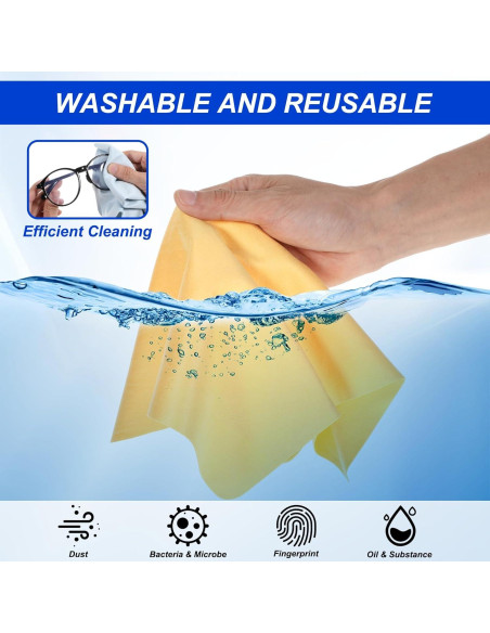 Paquete de 4 paños de microfibra CIATBYYJ 30x30 cm colores