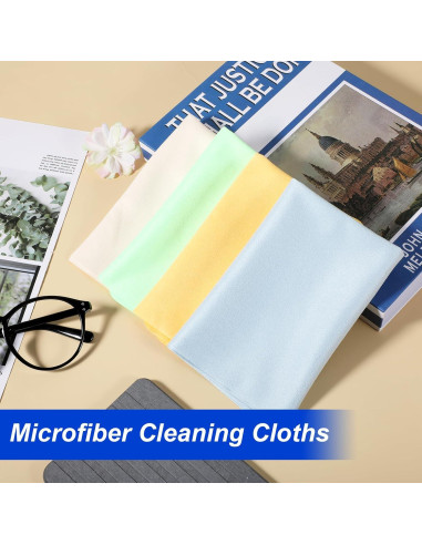Paquete de 4 paños de microfibra CIATBYYJ 30x30 cm colores