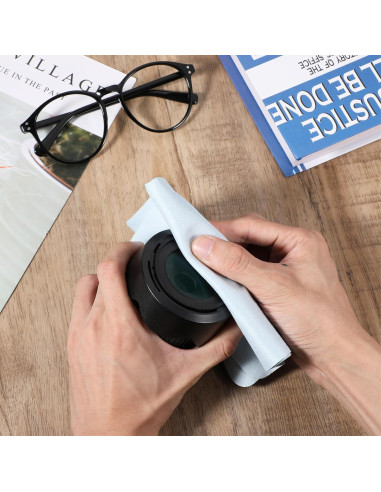 Paquete de 4 paños de microfibra CIATBYYJ 30x30 cm colores