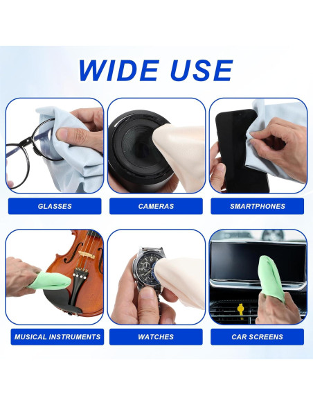 Paquete de 4 paños de microfibra CIATBYYJ 30x30 cm colores