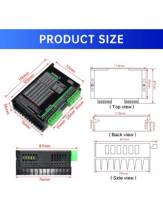 Controlador de Motor Paso a Paso CNCTOPBAOS DM556S 20-50V 2
