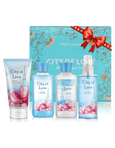 Kit de Baño y Cuerpo Vital Luxury 4 Piezas 88 ml - Ciudad del Amor