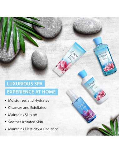 Kit de Baño y Cuerpo Vital Luxury 4 Piezas 88 ml - Ciudad del Amor