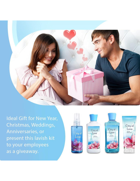 Kit de Baño y Cuerpo Vital Luxury 4 Piezas 88 ml - Ciudad del Amor