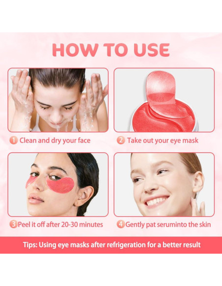 Mascarilla de Ojos de Oro 24K Amy's Diary - 30 Pares Hidratantes