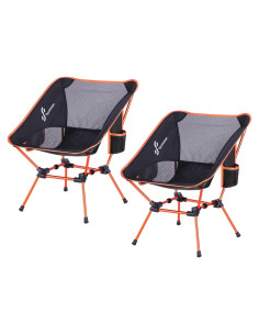 Silla de Camping Sportneer Plegable 0,91 kg Naranja 2 Paquete