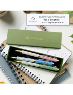 Set de 3 Bolígrafos Pastel MESMOS Enfoque Motivacionales 2