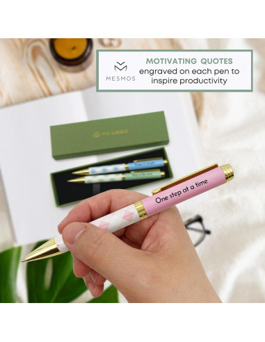Set de 3 Bolígrafos Pastel MESMOS Enfoque Motivacionales
