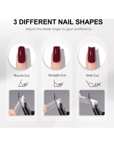 Cortador de Uñas Acrílicas GAOY Profesional Acero Inoxidable 2