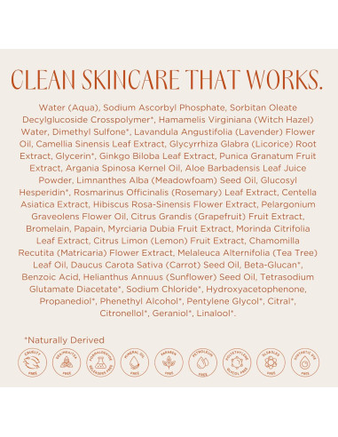 Tónico Facial Vitamina C InstaNatural 118ml Aclara y Equilibra