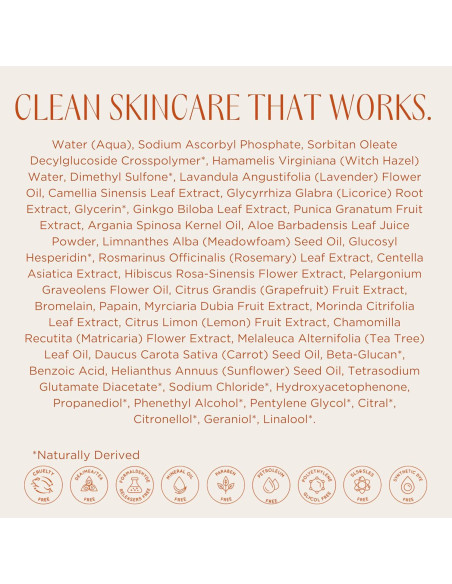 Tónico Facial Vitamina C InstaNatural 118ml Aclara y Equilibra