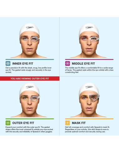 Gafas de natación Speedo Hydrospex para niños 6-14 años