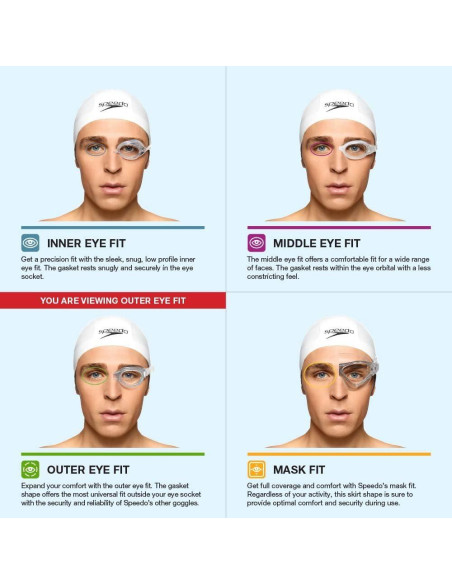 Gafas de natación Speedo Hydrospex para niños 6-14 años Gafas de natación Speedo Hydrospex para niños 6-14 años