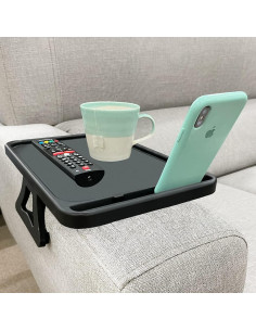 Clip de mesa para reposabrazos Xchouxer - Soporte negro para TV 2