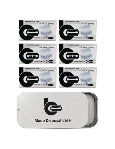 Cuchillas de Afeitar de Seguridad BULIMICA 30 Unidades Acero Inoxidable