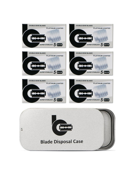 Cuchillas de Afeitar de Seguridad BULIMICA 30 Unidades Acero Inoxidable