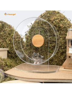 Rueda de Ejercicio Silenciosa Niteangel para Hámster Enano 21.84 cm 2