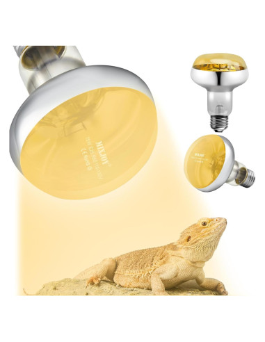 MIXJOY Bombillas de Calor para Reptiles 75W 2Pack UVA