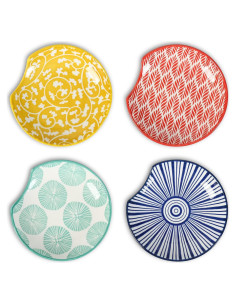 Soporte de Cuchara de Cerámica Selamica - Juego de 4 Colores