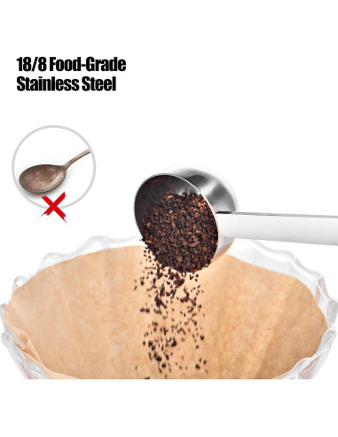 Cuchara Medidora de Acero Inoxidable Doosu 15ml 14.5cm