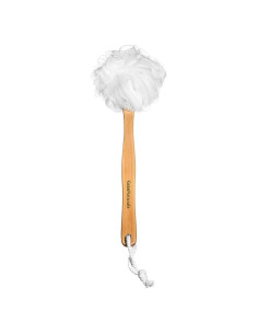 Esponja de Ducha Exfoliante con Mango de Madera 38.1 cm