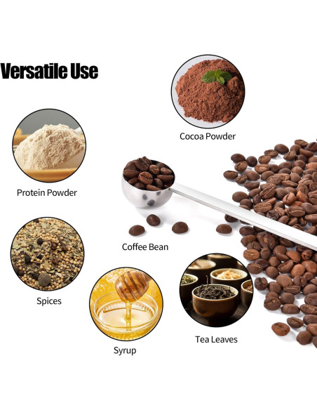 Cuchara Medidora de Acero Inoxidable Doosu 15ml 14.5cm