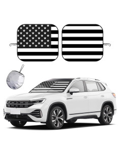 Ziciner Protector Solar para Parabrisas de Auto 2 Pcs 71.1x78.7cm