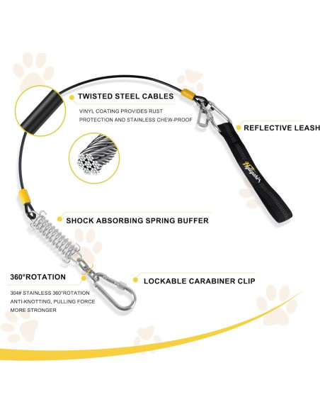 Cinturón de Seguridad para Perros HYLIYAKI 5 en 1 Negro 40 CM