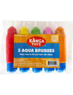 Set de 5 Pinceles Acuáticos Multicolores KangaToys para Niños 2