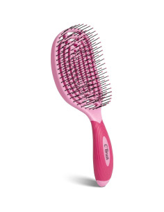 Cepillo Curvado Profesional NuWay 4Hair Rosa Pétalo 21.5cm 2