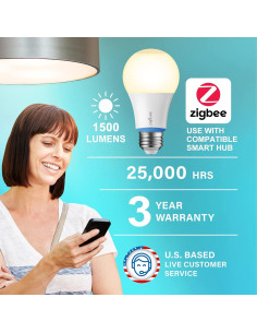 Bombilla Inteligente Sengled A19 100W E26 Zigbee 1500LM 2