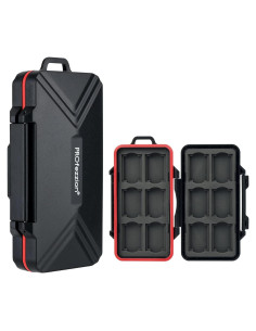 Caja de Tarjetas de Memoria PROfezzion 24 Slots Resistente al Agua