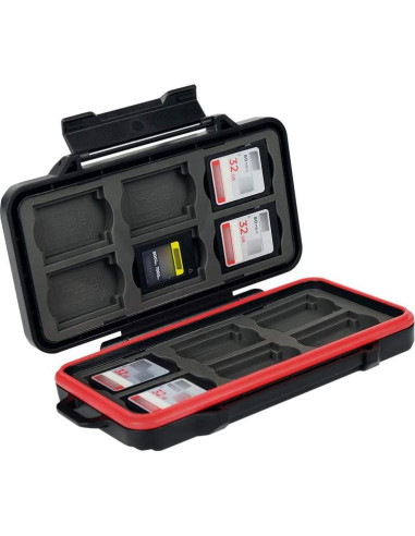 Caja de Tarjetas de Memoria PROfezzion 24 Slots Resistente al Agua