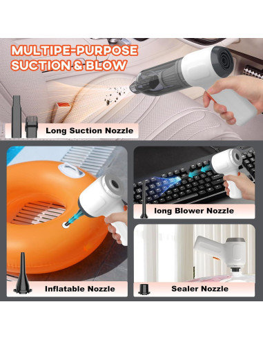 Aspiradora de Mano Inalámbrica Wuular CV103 15000Pa Portátil