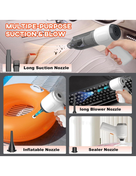 Aspiradora de Mano Inalámbrica Wuular CV103 15000Pa Portátil