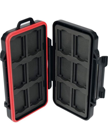 Caja de Tarjetas de Memoria PROfezzion 24 Slots Resistente al Agua