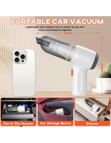 Aspiradora de Mano Inalámbrica Wuular CV103 15000Pa Portátil