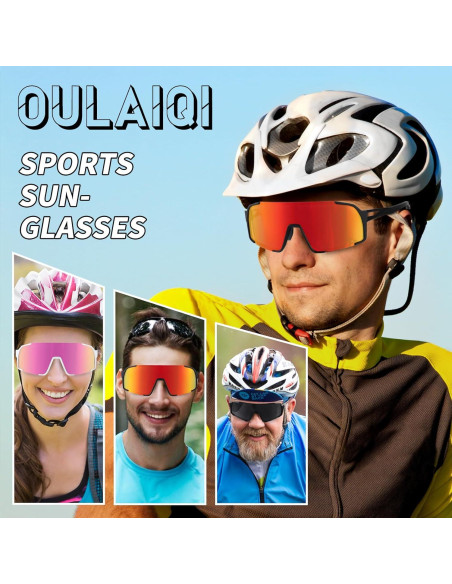 Gafas de sol deportivas OULAIQI Xq-655 UV400 para ciclismo