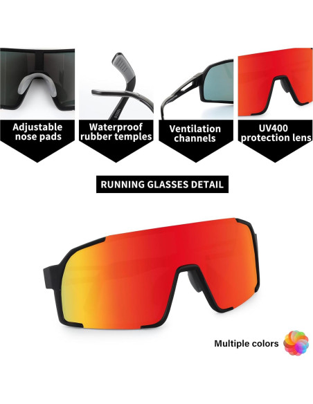 Gafas de sol deportivas OULAIQI Xq-655 UV400 para ciclismo